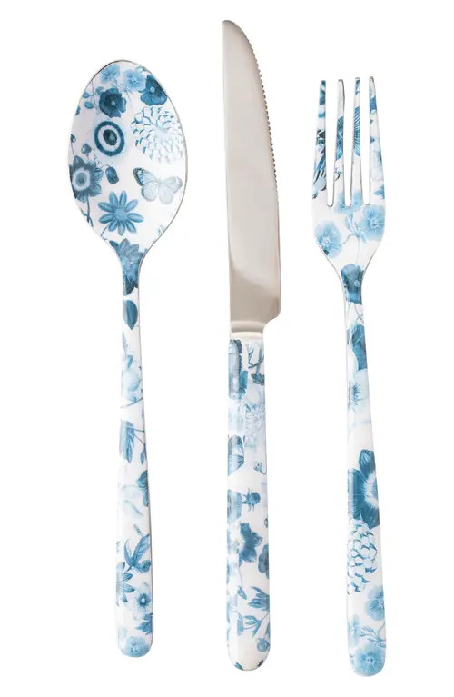Juliska Field of Flowers Stainless Steel 3-Piece Flatware Set in Chambray at Nordstrom | Nordstrom