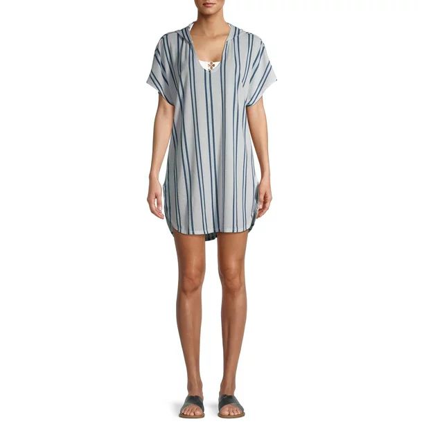 Time and Tru Women's and Women's Plus Size Waffle Cover Up | Walmart (US)