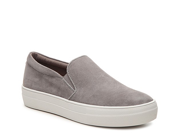 Steve Madden Gills Flatform Slip-On Sneaker - Women's - Grey Suede | DSW