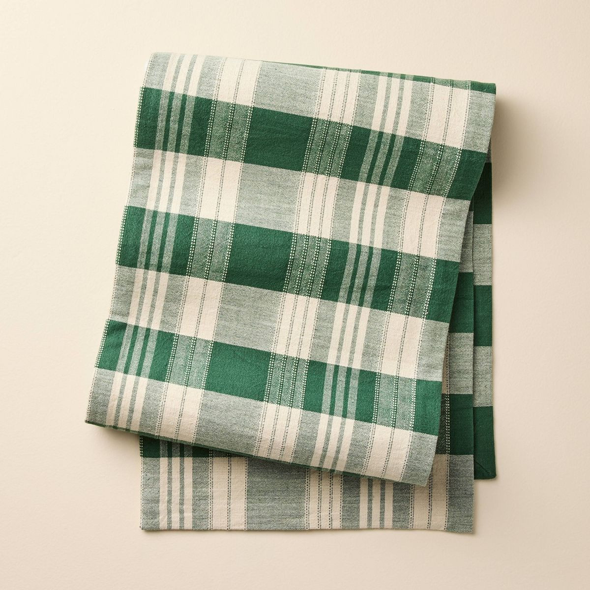 72"x14" Plaid Table Runner Forest Green - Hearth & Hand™ with Magnolia | Target