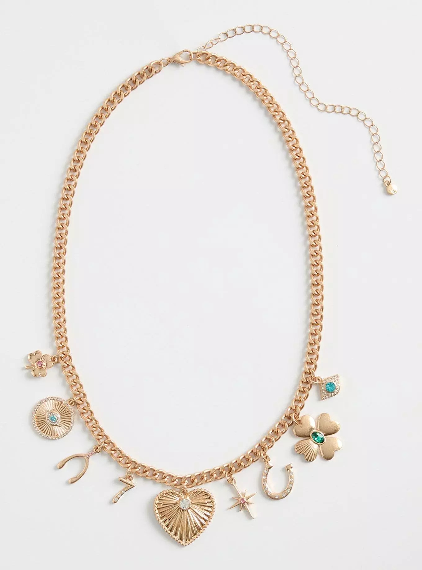 Heart Charm Lariat Necklace | Torrid (US & Canada)