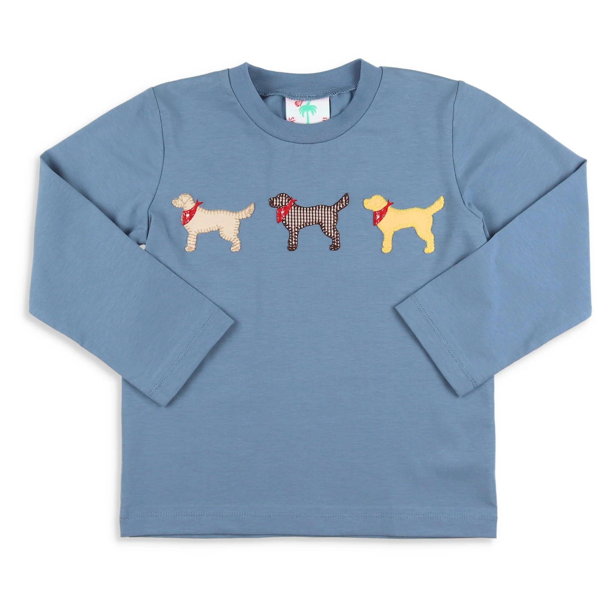 Boys Woof! Applique Shirt - Shrimp and Grits Kids - Shrimp and Grits Kids | Shrimp and Grits Kids