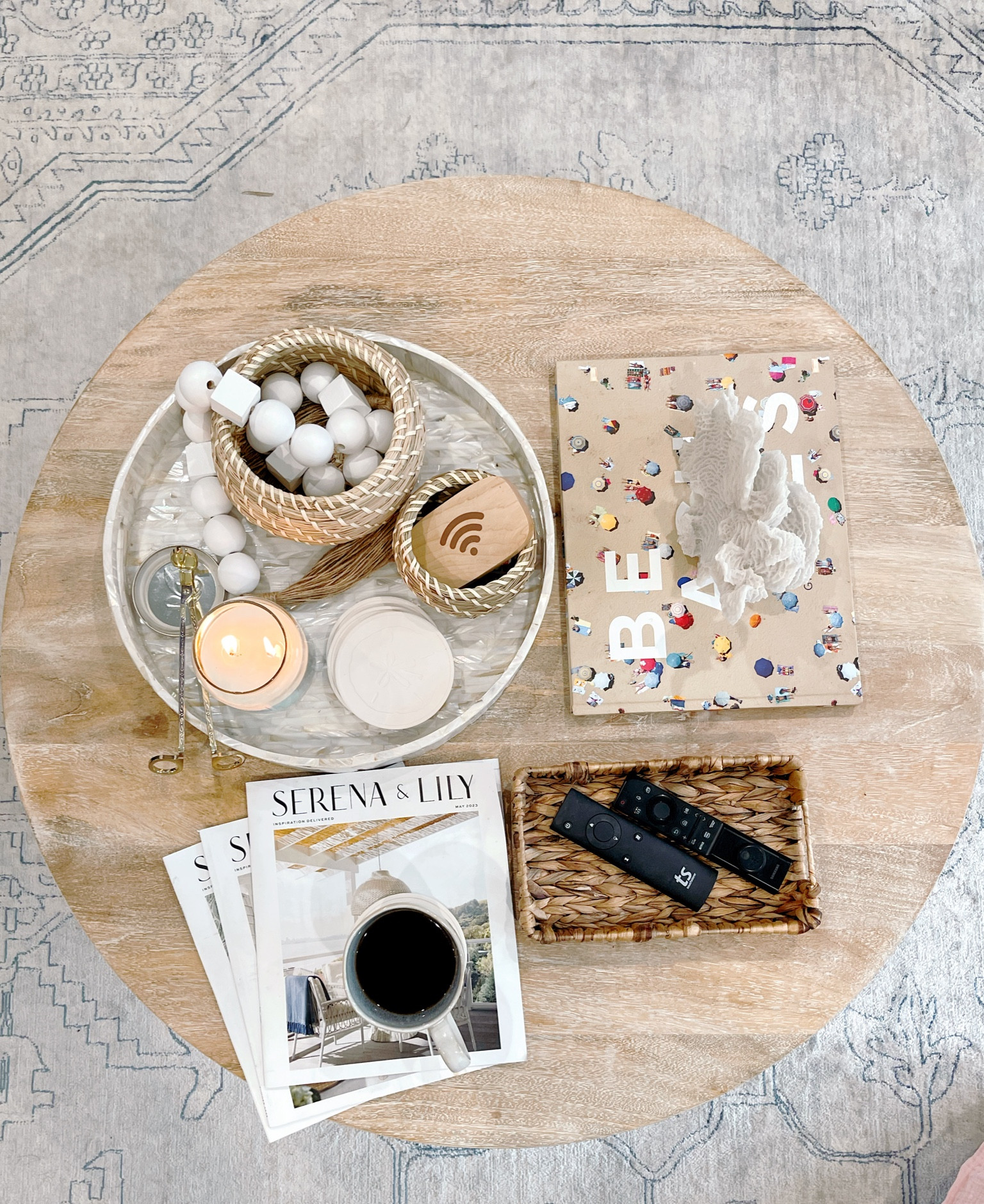coastal coffee table styling- summer vibes 🐚🤍

#LTKhome #LTKSeasonal #LTKstyletip
