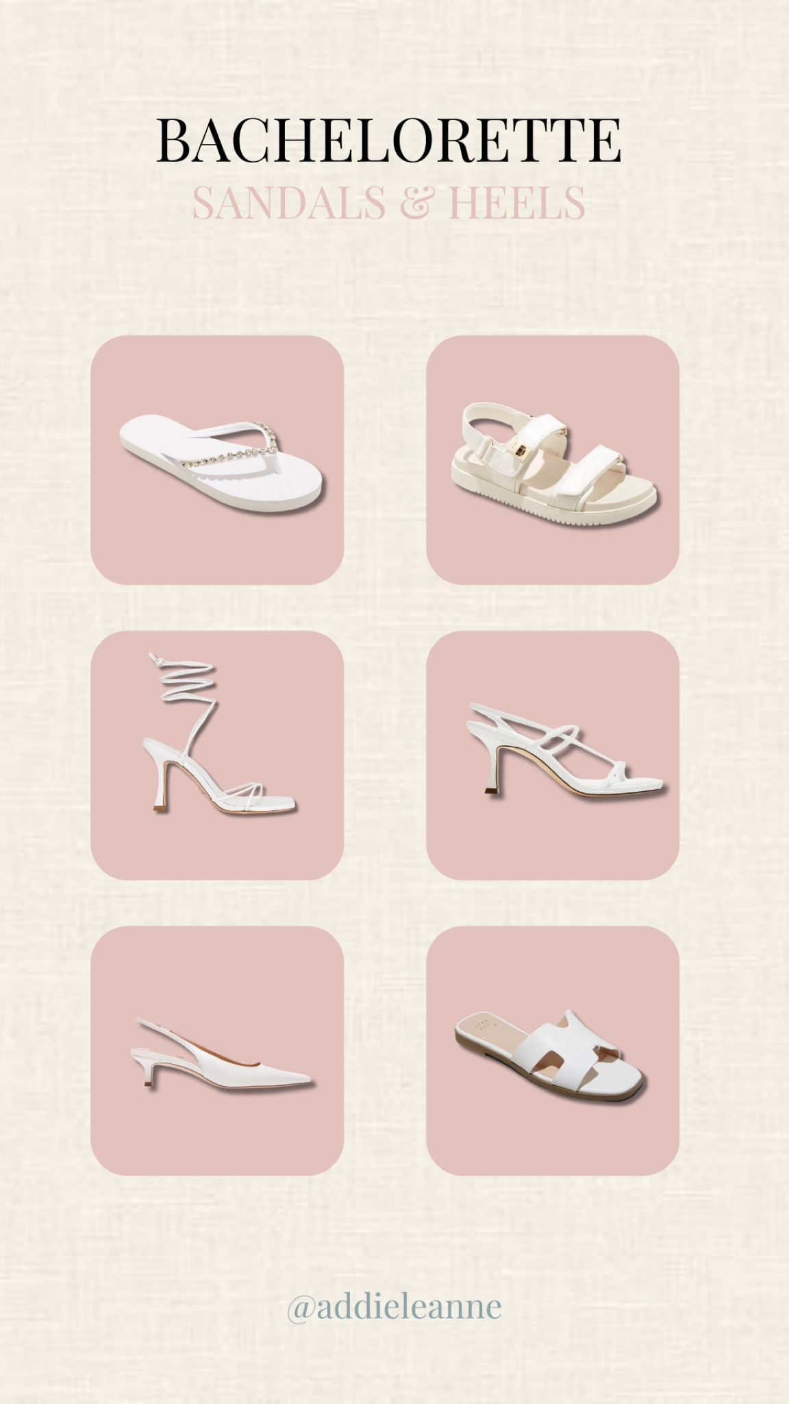 Shoes for the bride to be! White sandals, heels, bachelorette trip


#LTKShoeCrush #LTKWedding #LTKStyleTip