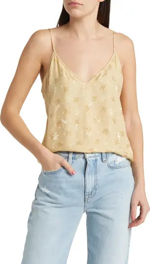 FRAME Floral Silk Jacquard Camisole | Nordstromrack | Nordstrom Rack