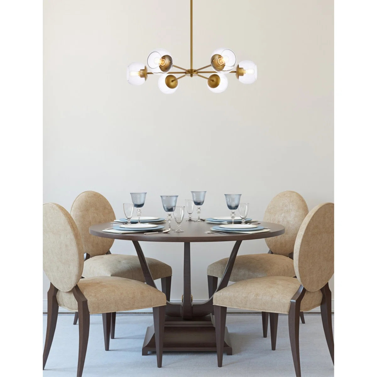 Caisha 6 - Light Dimmable Sputnik Modern Linear Chandelier | Wayfair North America