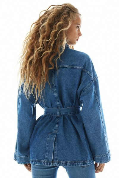 Tie-Belt Denim Jacket | H&M (US + CA)