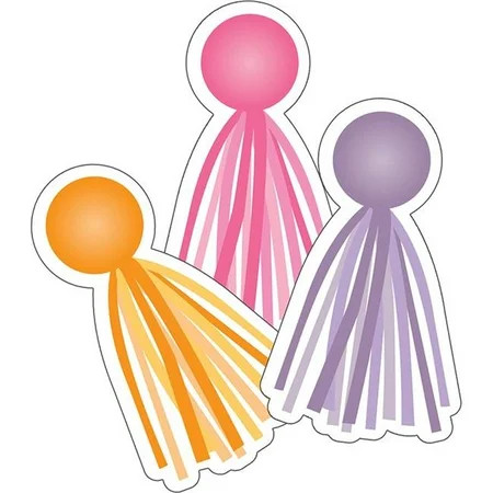 Carson Dellosa CD-120557-3 Schoolgirl Style Hello Sunshine Tassels Cut-Outs - Pack of 3 | Walmart (US)