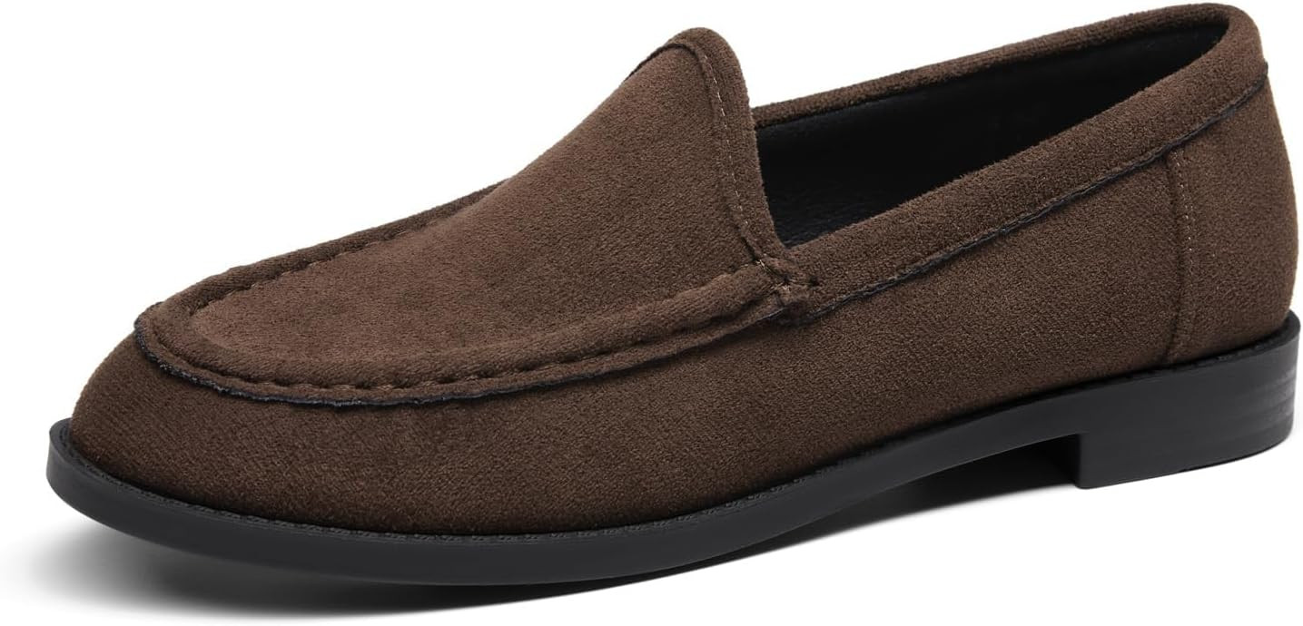 Coutgo Loafers for Women Slip On Flats Closed Toe Business Casual Shoes | Amazon (US)