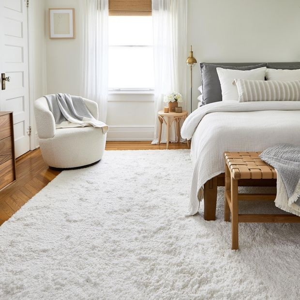 White Shaggy Area Rug | Rugs USA
