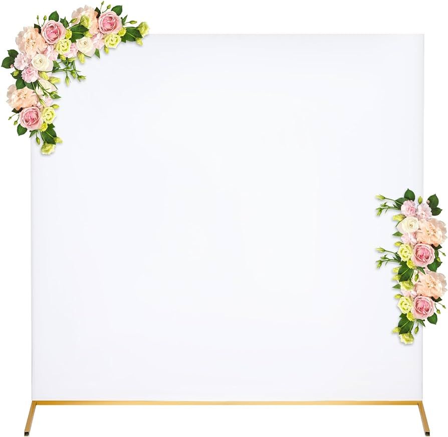 Peryiter 6.6 ft x 6.6 ft Arch Backdrop Stand Cover Square Wedding Arch Cover Spandex Fitted Arch ... | Amazon (US)