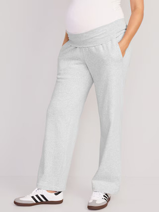 Maternity Rollover-Waist Sweatpants | Old Navy (US)