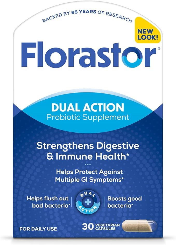 Florastor Probiotics for Digestive and Immune Health, 30 Capsules, Probiotics for Women & Men, He... | Amazon (US)