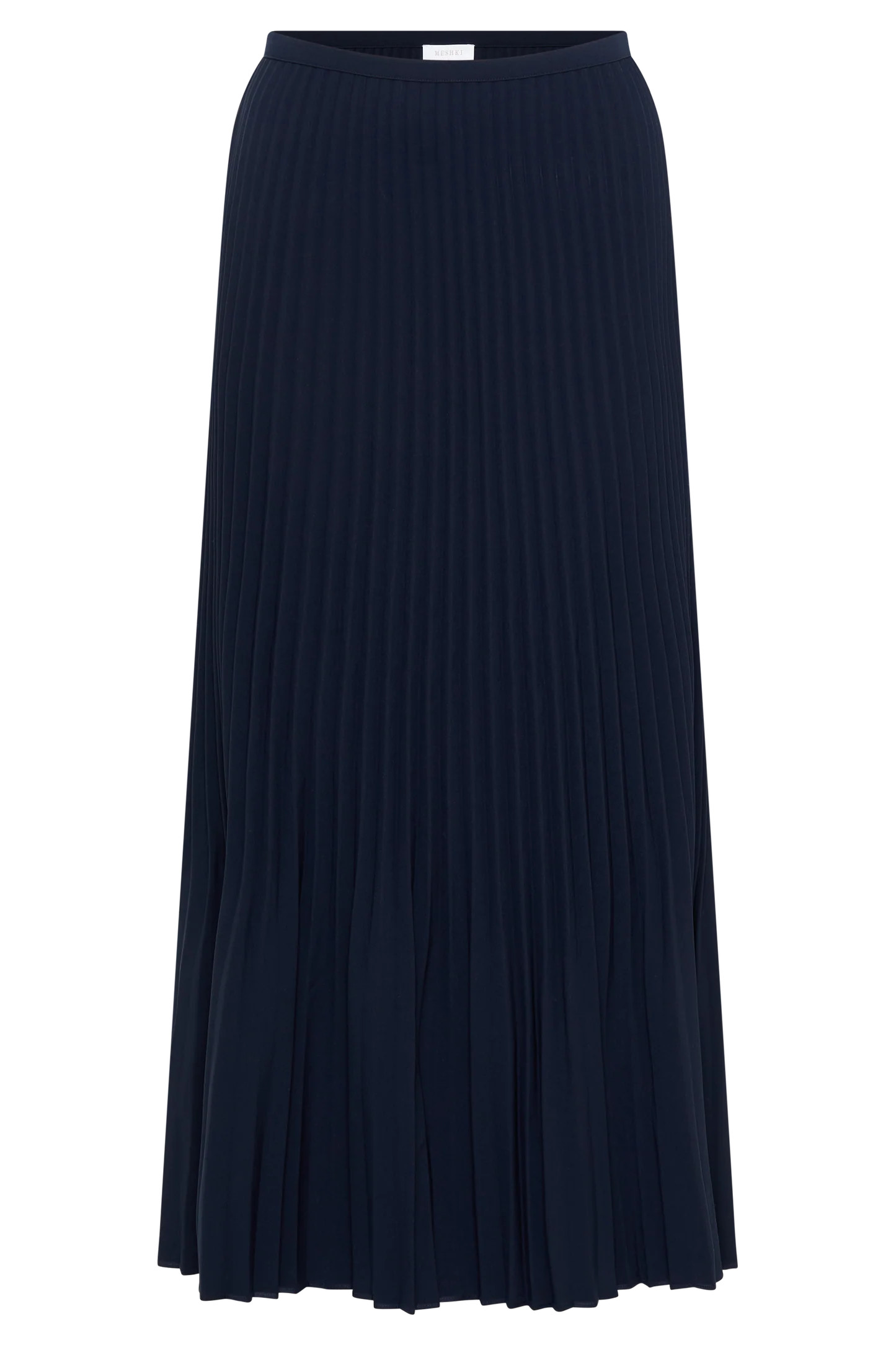 Twyla Pleated Suiting Maxi Skirt - Navy | Meshki (APAC)