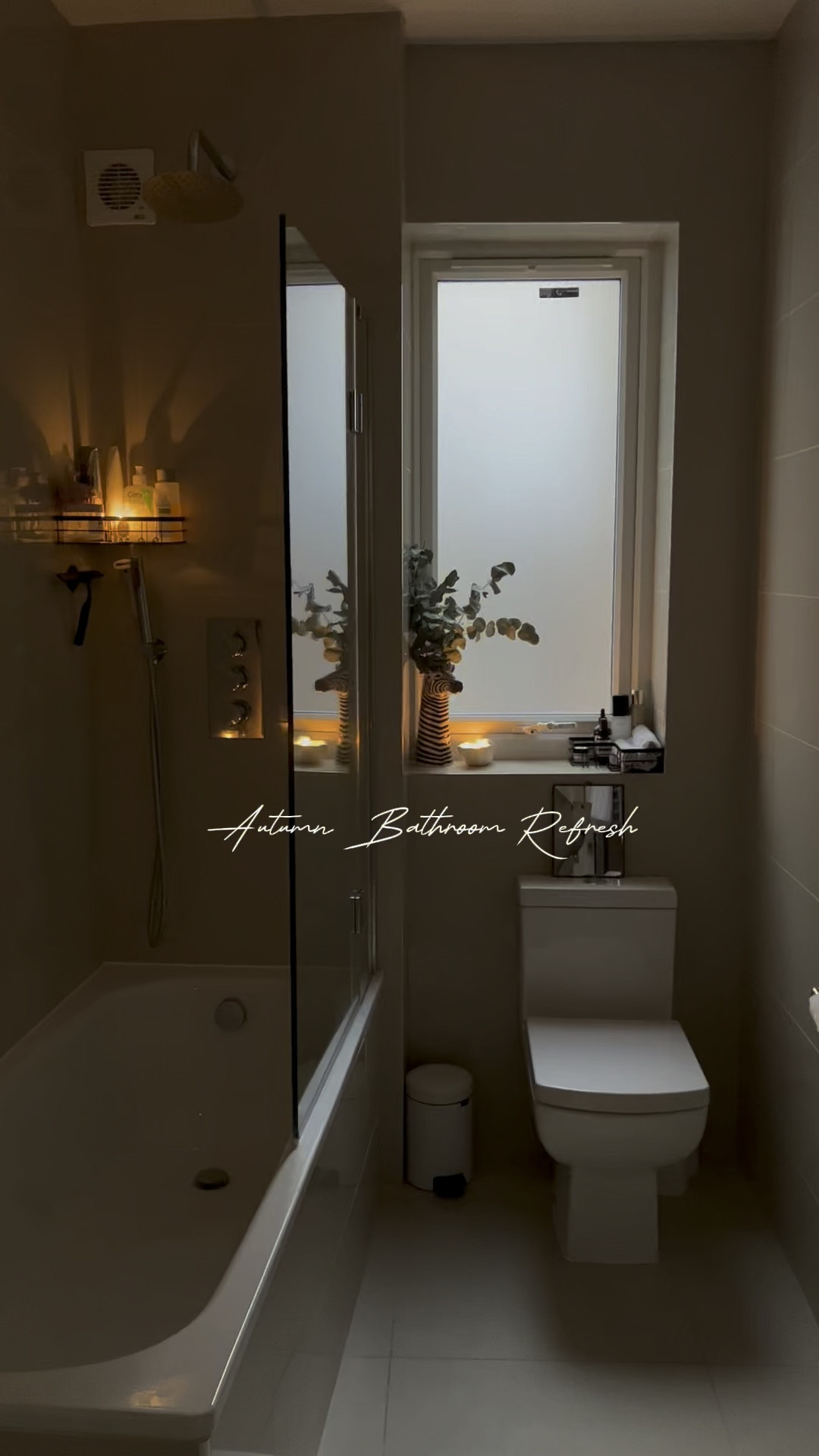 Dopamine dressing my bathroom for Autumn. NO BOYS ALLOWED. 

Candles. Lit. Eucalyptus. Arranged. Towels. Fluffy. Life is good 🍸



#LTKSeasonal #LTKVideo #LTKhome