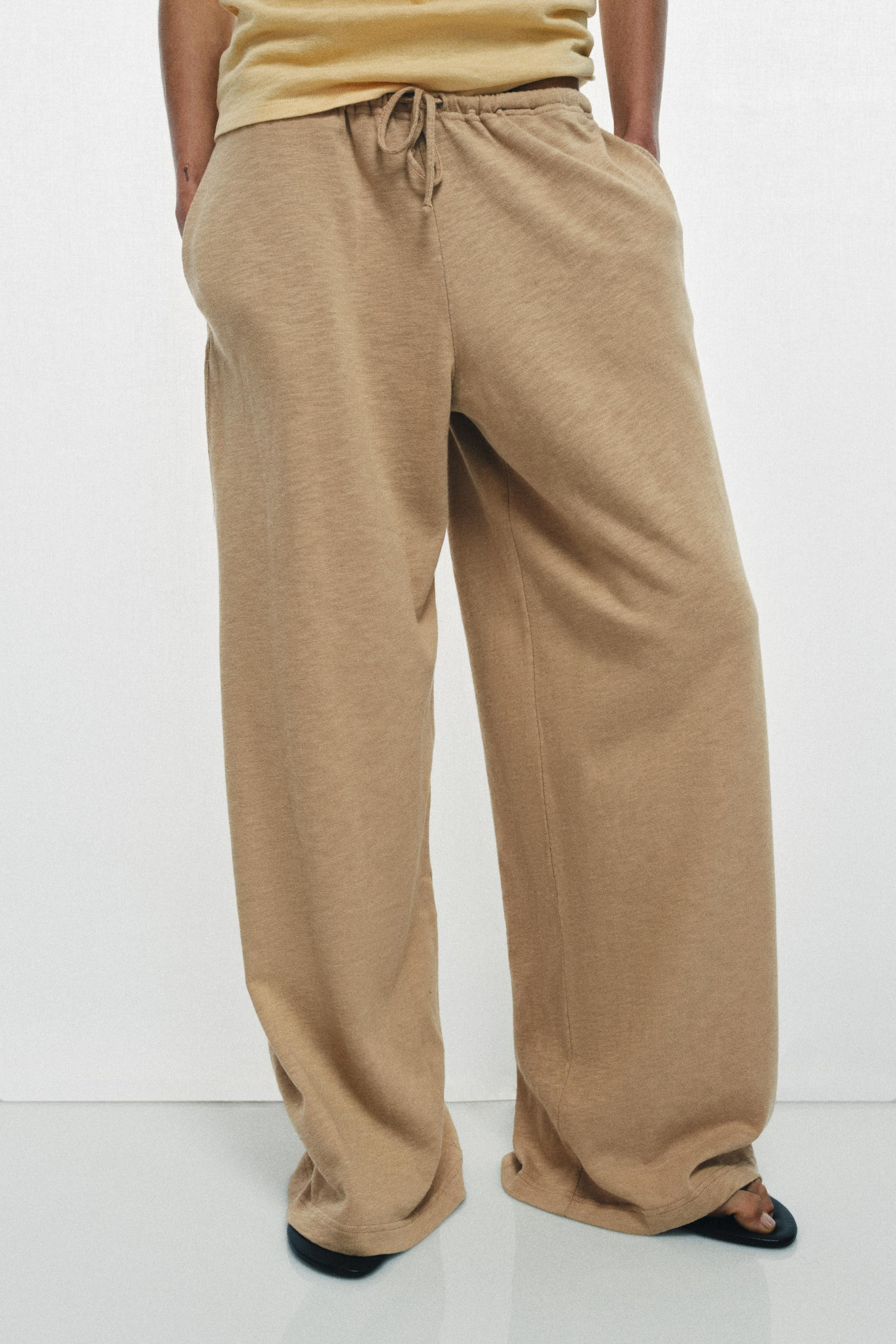 COTTON STRAIGHT TROUSERS | Zara UK