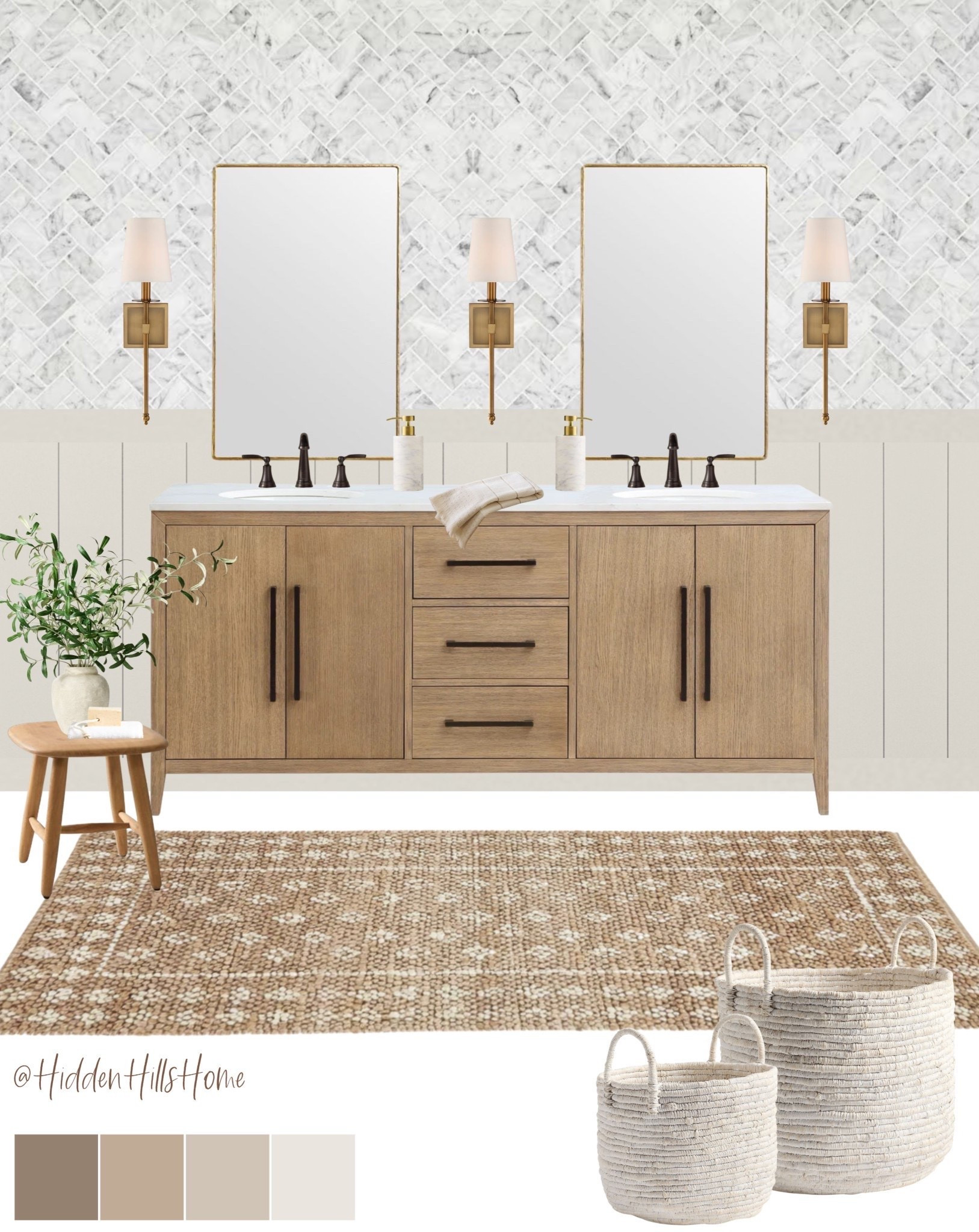 Bathroom decor mood board, bathroom vanity, bathroom design, bathroom runner #bathroom

#LTKHome #LTKSaleAlert #LTKSeasonal