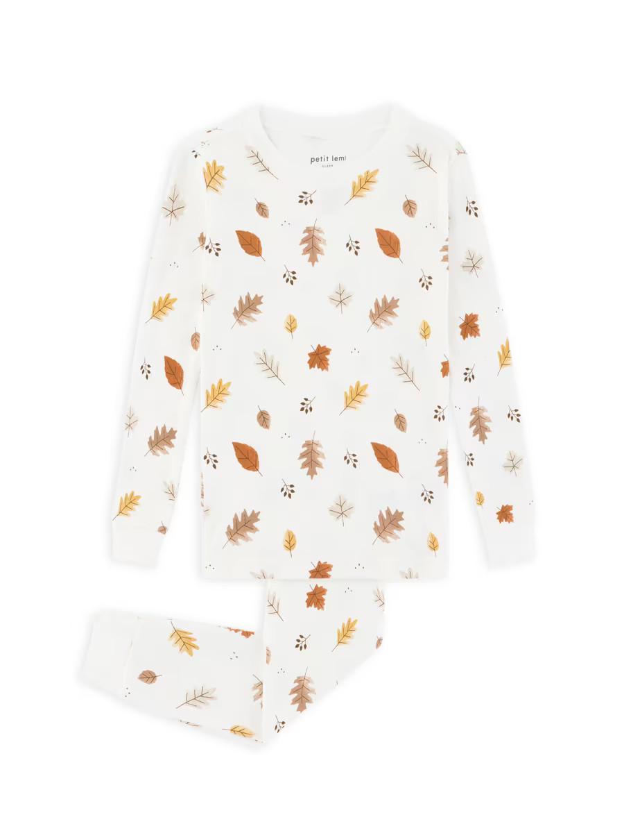 Firsts by Petit Lem Baby's Foliage Print Pajama Shirt &amp; Pants Set | Saks Fifth Avenue