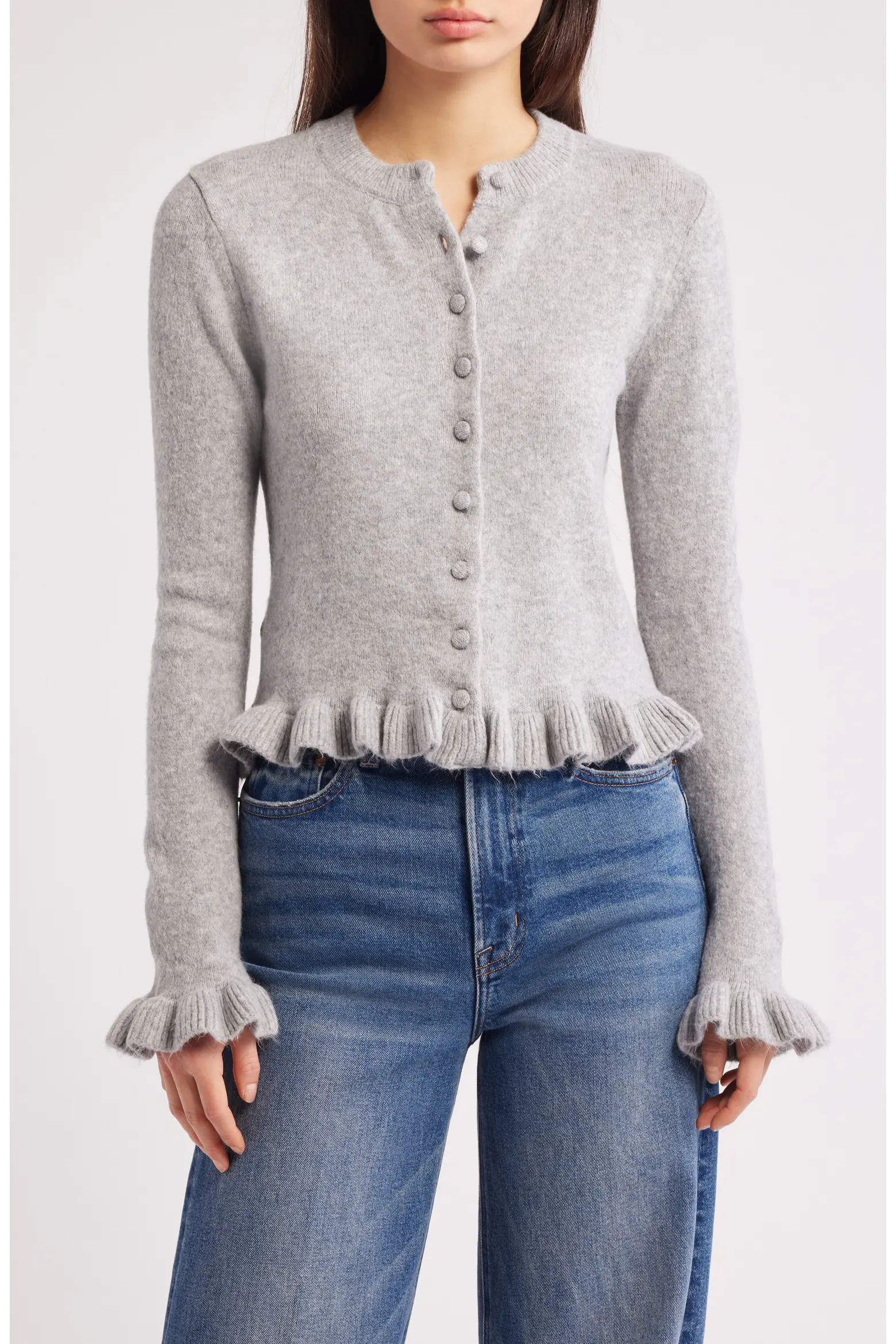 Fleur Ruffle Cardigan (Women) | Nordstromrack | Nordstrom Rack