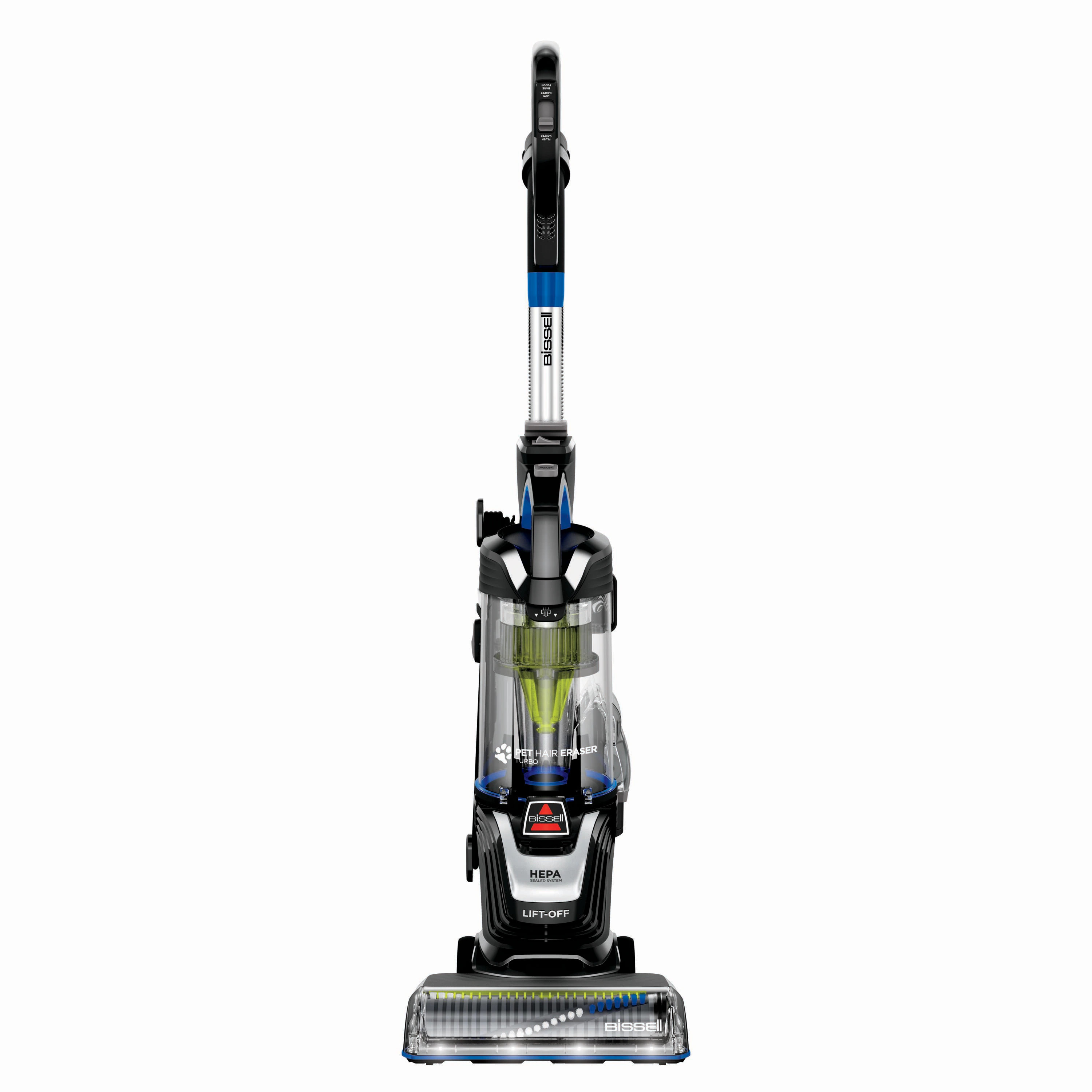 BISSELL Pet Hair Eraser Turbo Lift-Off Bagless Pet Upright Vacuum Cleaner with HEPA Filter in Black | 3774F | Lowe's