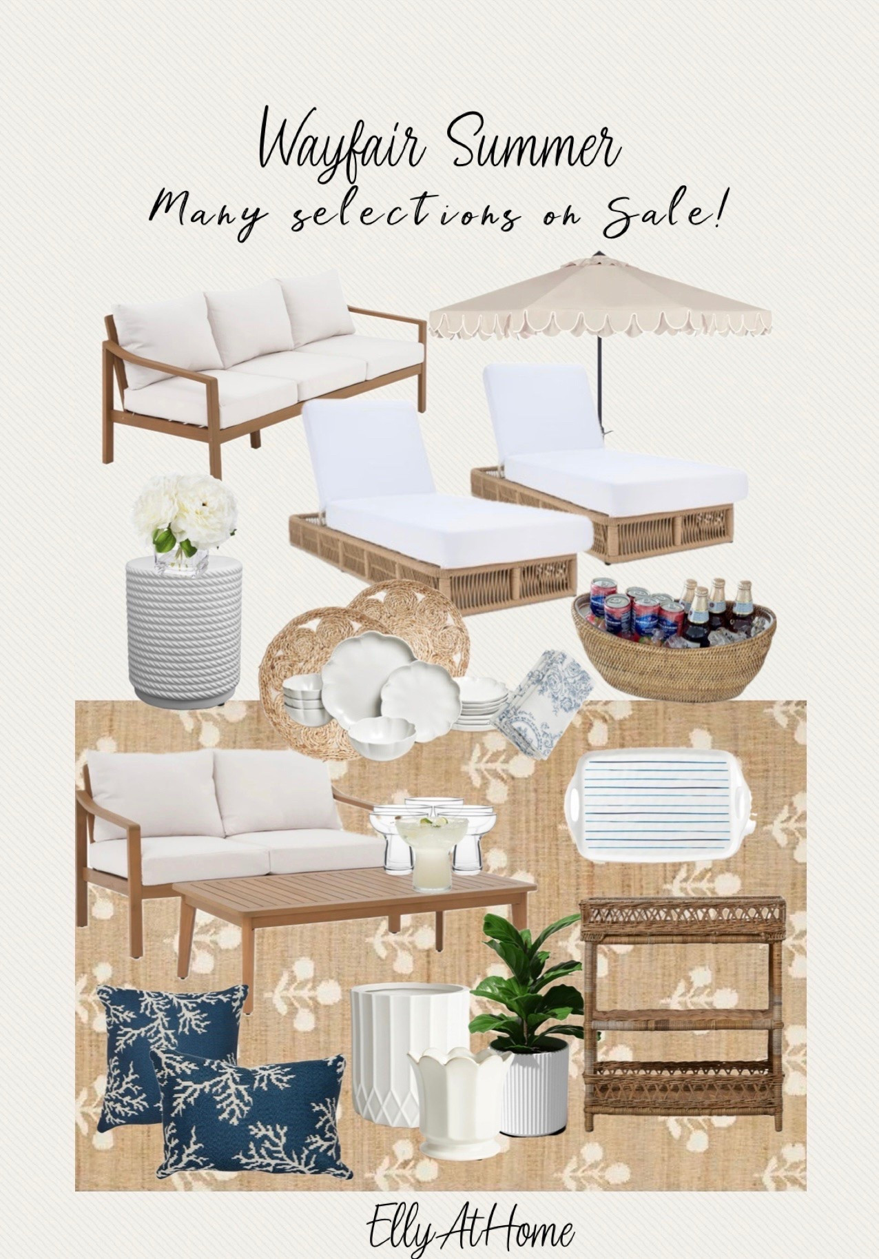 Summer patio at Wayfair! Many selections on sale! Shop outdoor furniture seating, area rugs, planters, umbrellas, throw pillows, outdoor entertaining and more outdoor finds! @Wayfair  #wayfair #wayfaircreator

#LTKdayinmylife #LTKHome #LTKSaleAlert