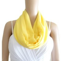 Yellow Circle Scarf. Infinity Loop Scarf | Etsy (US)