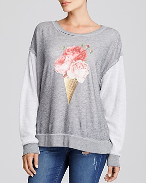 Wildfox Floral Cone Graphic Sweatshirt | Bloomingdale's (US)