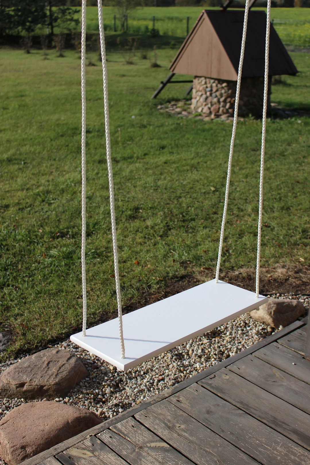 White birch plywood indoor swing for adult or children, wooden outdoor swing with rope | Etsy (Global)