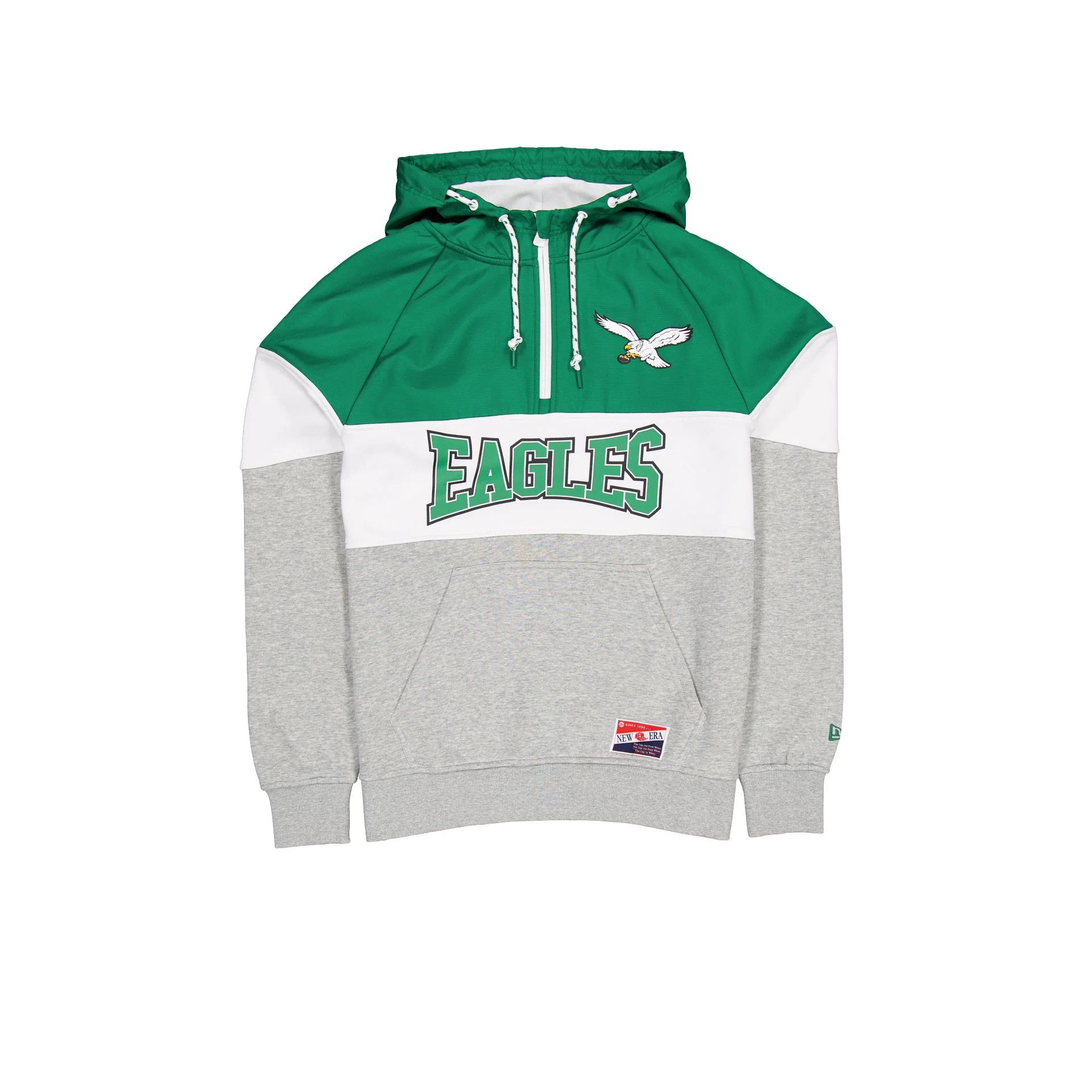 Philadelphia Eagles Throwback Color Block Hoodie | New Era (US)