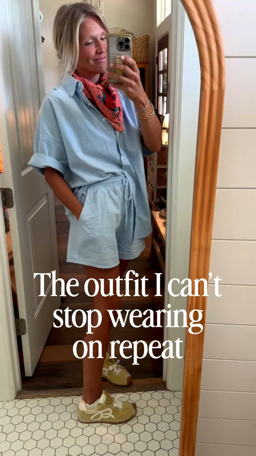 The outfit I’m wearing on repeat! I’m wearing a medium and it fits a bit oversized which I love!

#LTKOver40 #LTKootd #LTKgrwm
