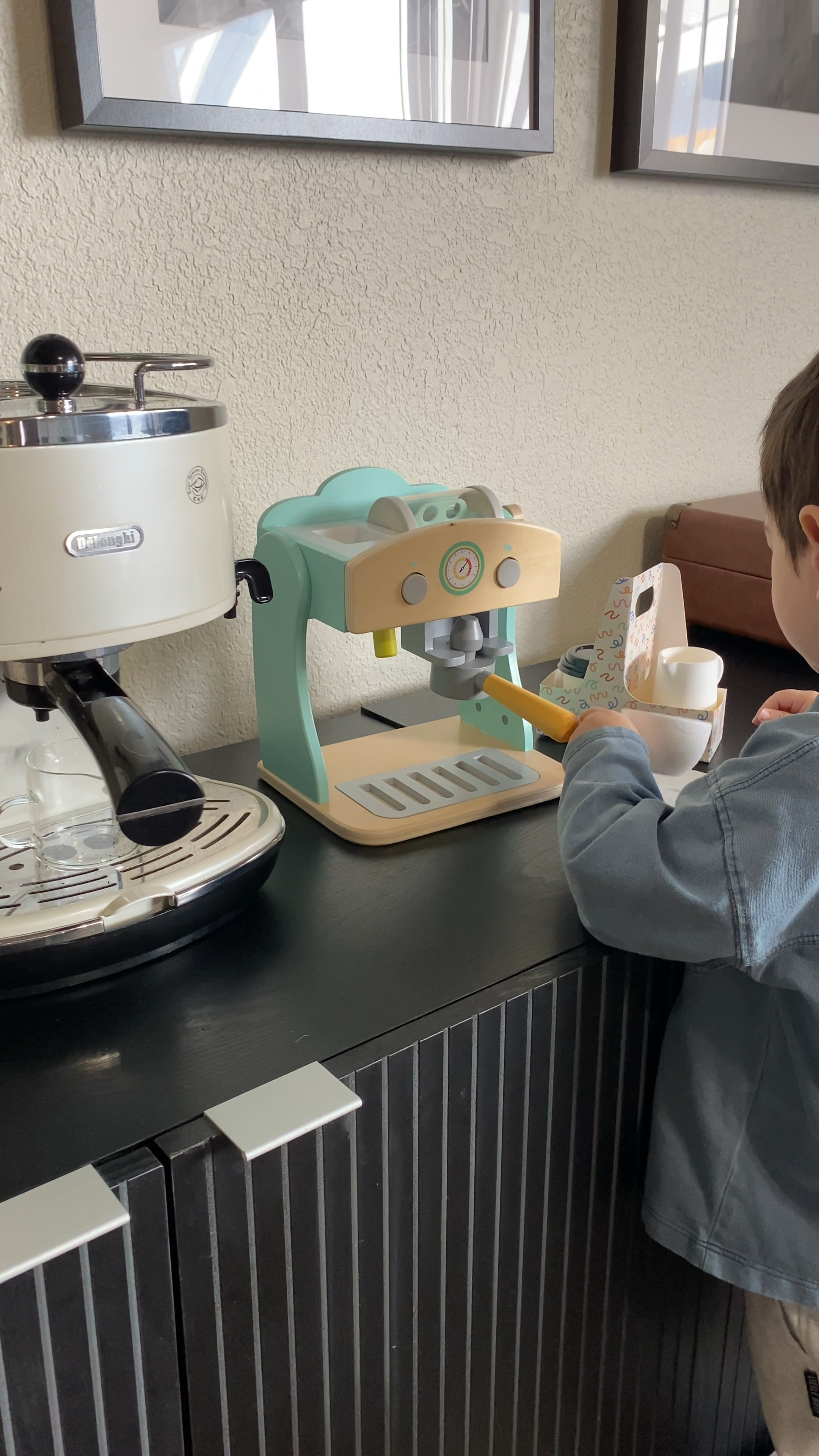 Making coffee with my little barista! Perfect target toy for imaginative play! 

#LTKGiftGuide