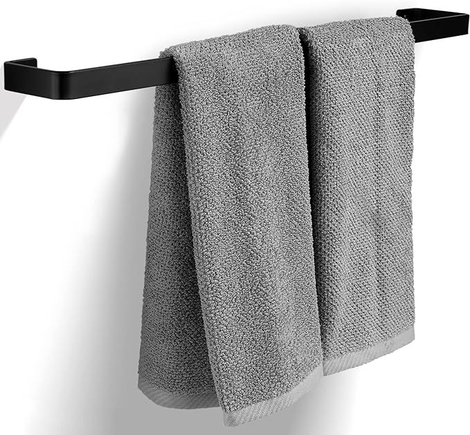 Aesthetic Bathroom Towel Bar for Wall Mount – Space Saving and Easy to Install 24" Towel Holder... | Amazon (US)