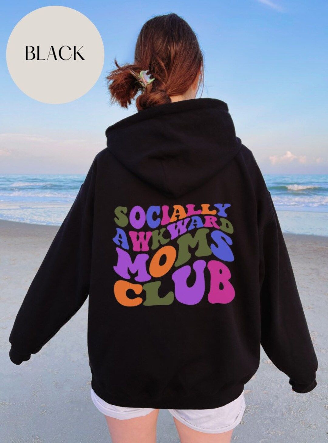 Funny Mom Hoodie Awkward Club Moms Sweatshirt - Anti-Social Mom Cool Hoodie - New Mom Gift - Awkw... | Etsy (US)