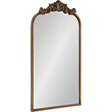 Amazon.com: Kate and Laurel Arendahl Traditional Arch Mirror, 19" x 30.75" , Gold, Baroque Inspir... | Amazon (US)