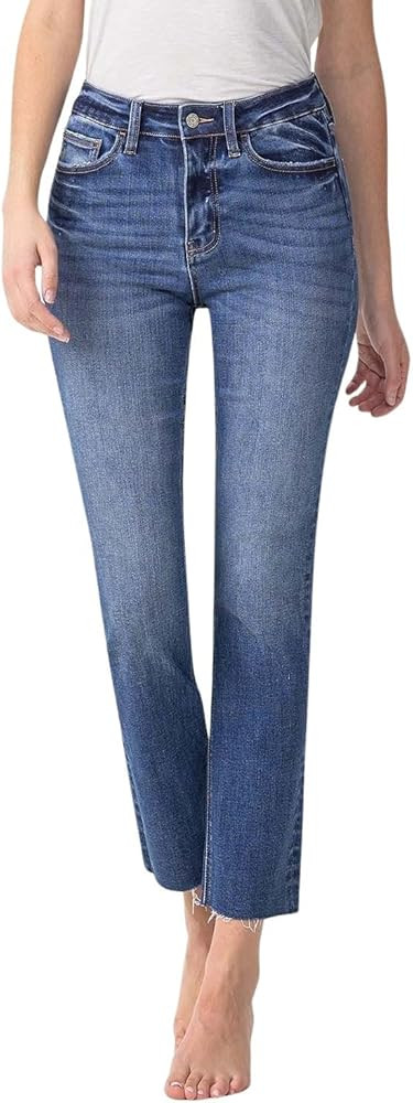 Women's High-Rise Slim Crop Straight Jeans | Amazon (US)