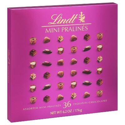 Lindt Mini Pralines Assorted Chocolate Candy Gift Box - 36ct/6.2oz | Target