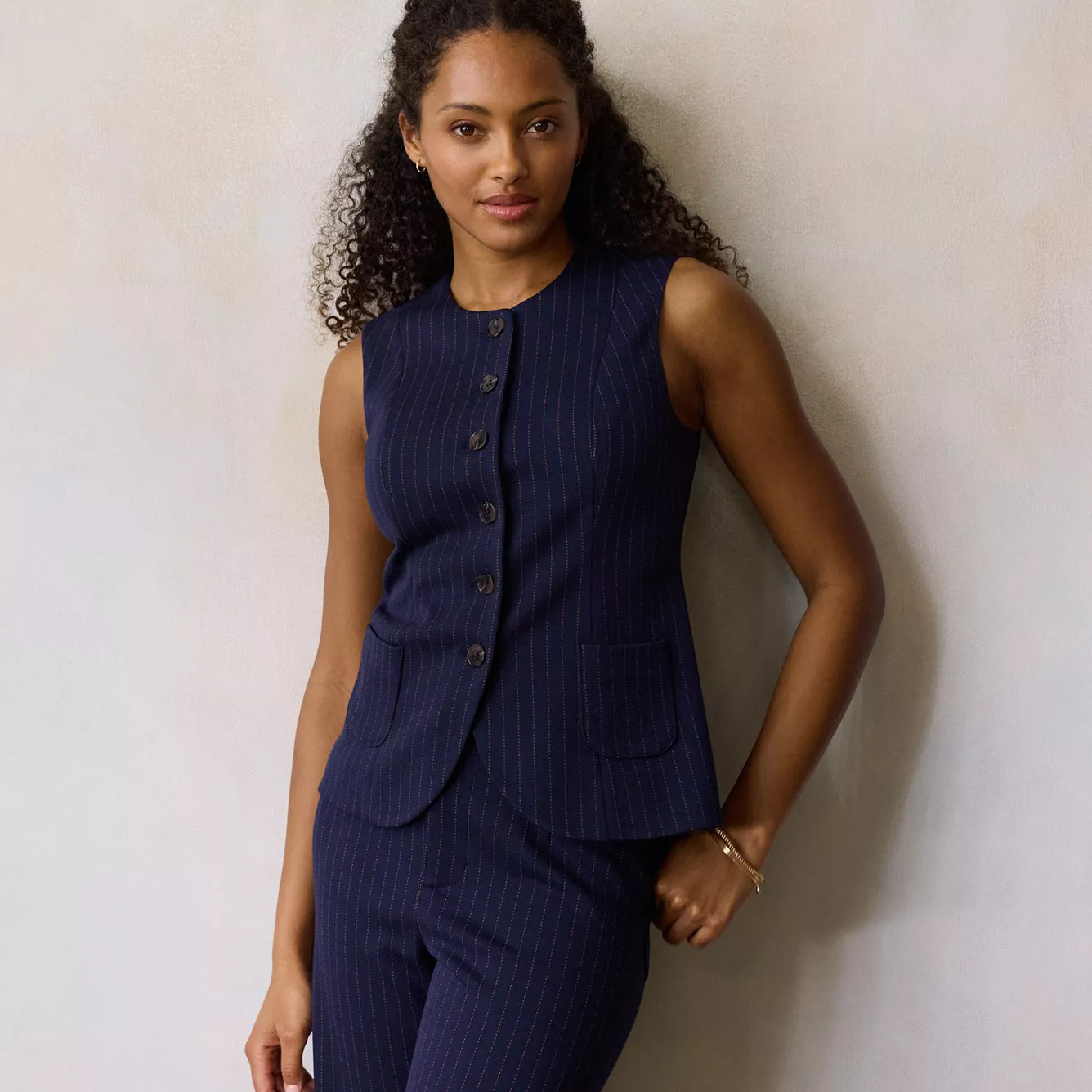 Women's LC Lauren Conrad Longline Crewneck Vest | Kohl's