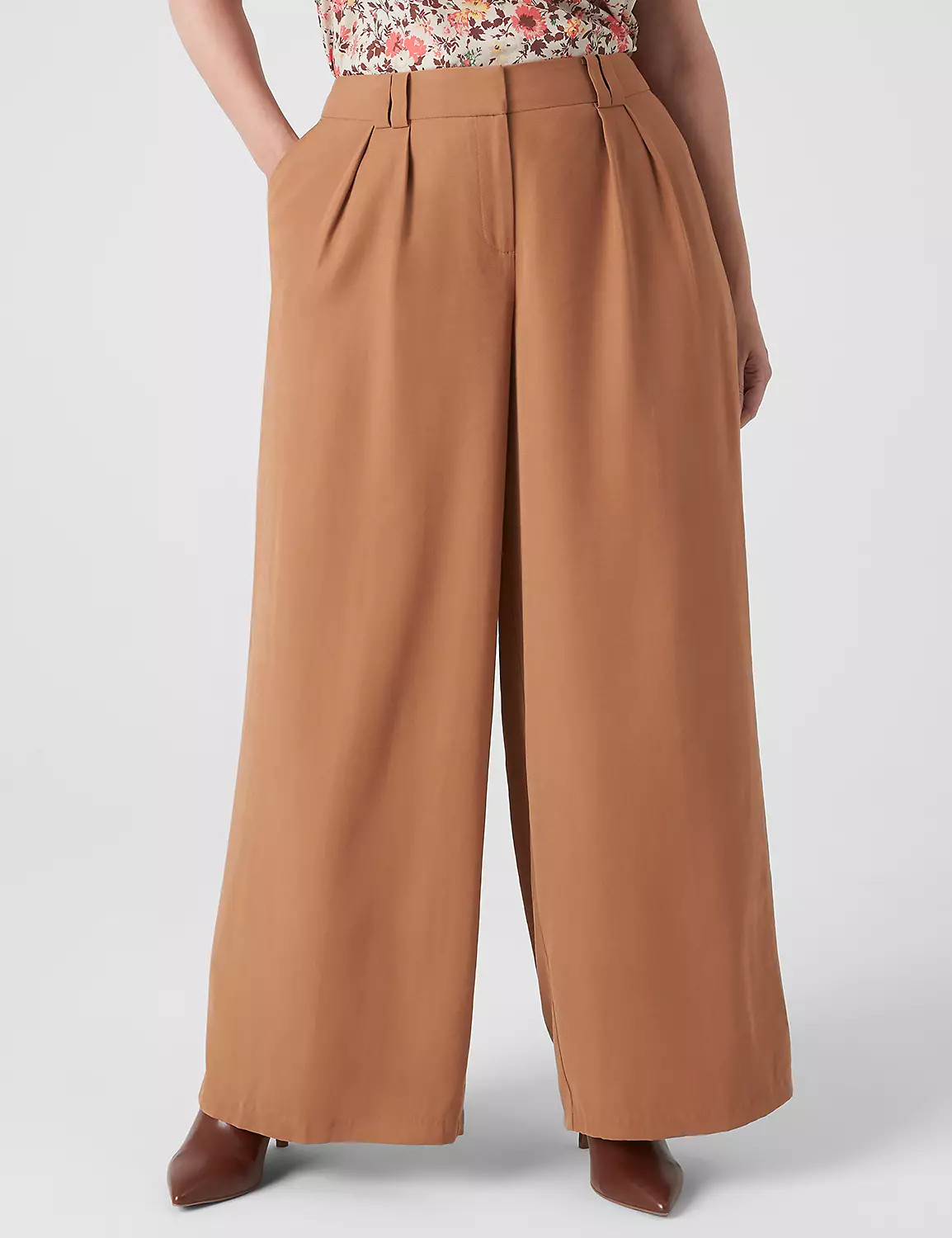 Pleated Wide Leg Pant | LaneBryant | Lane Bryant (US)