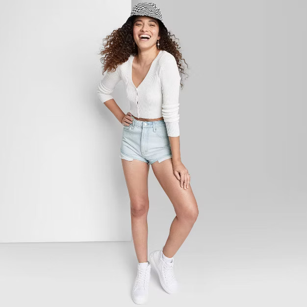 Women's Super-High Rise Cheeky Jean Shorts - Wild Fable™ | Target