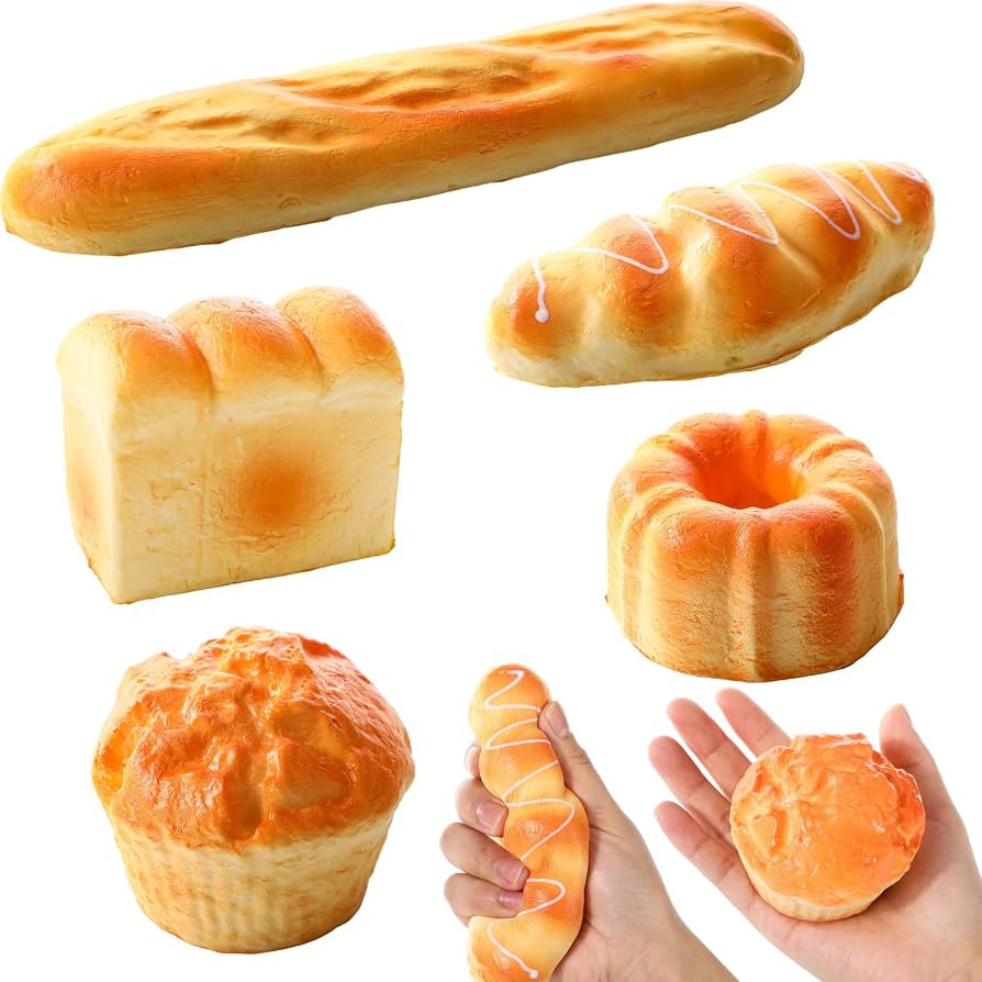 Bread Stress Toy, Slow Rising Balls for Kids Adult Anxiety Stress Relief Funny Birthday Gifts Cla... | Amazon (US)