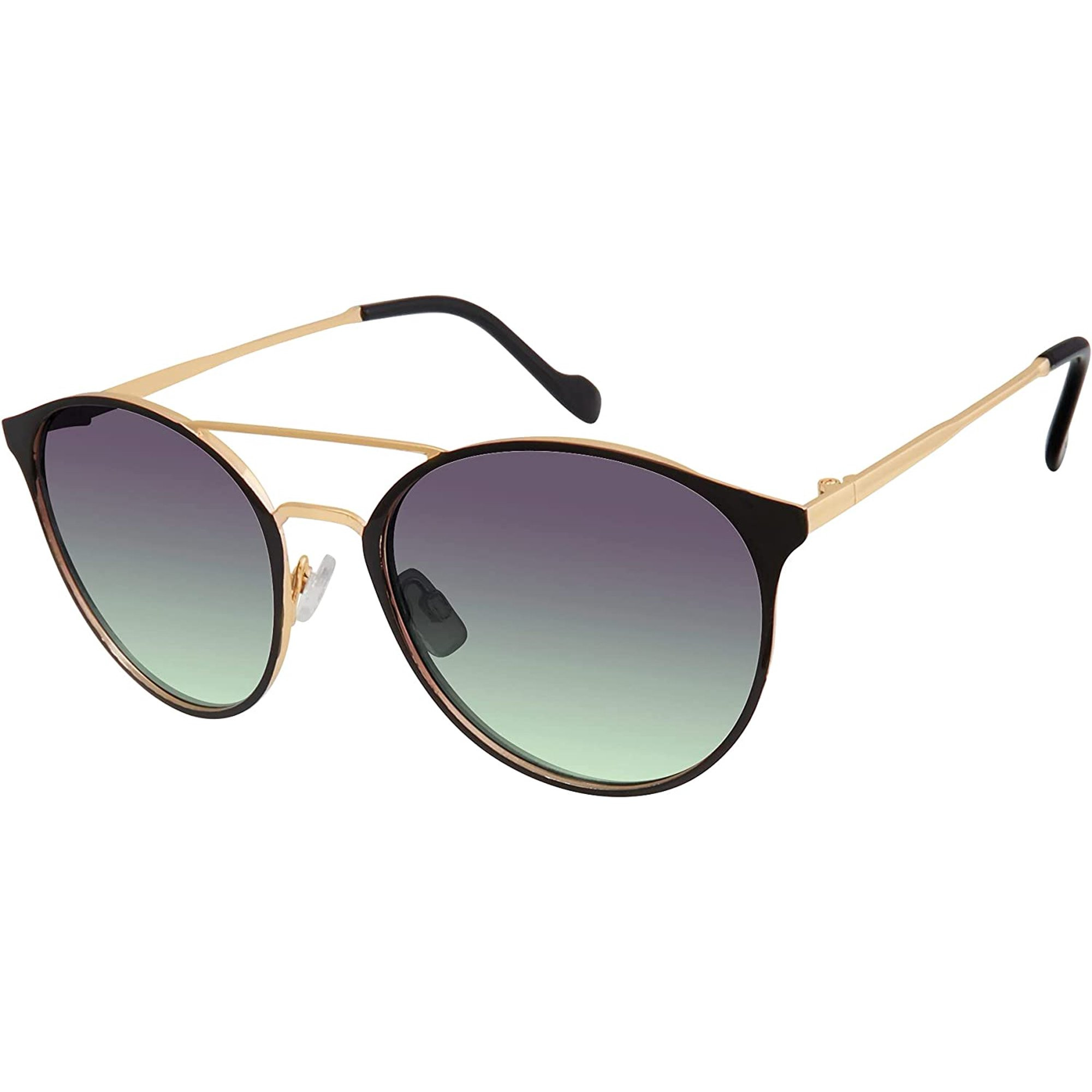 Jessica Simpson Women's J5564 Retro Metal UVA and UVB Protective Round Fashion Sunglasses, 56mm -... | Walmart (US)