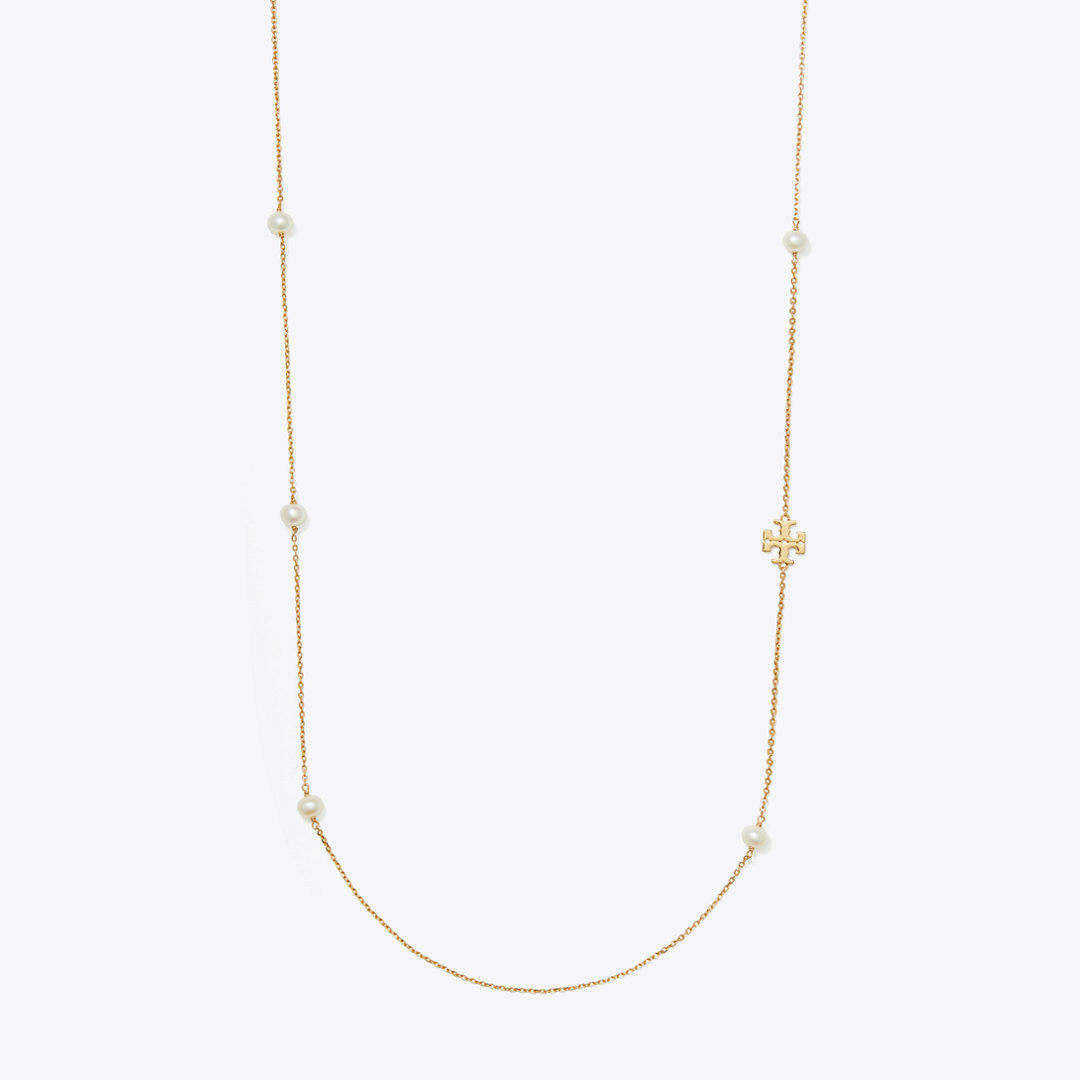 Tory Burch Long Kira Pearl Necklace | Tory Burch (US)