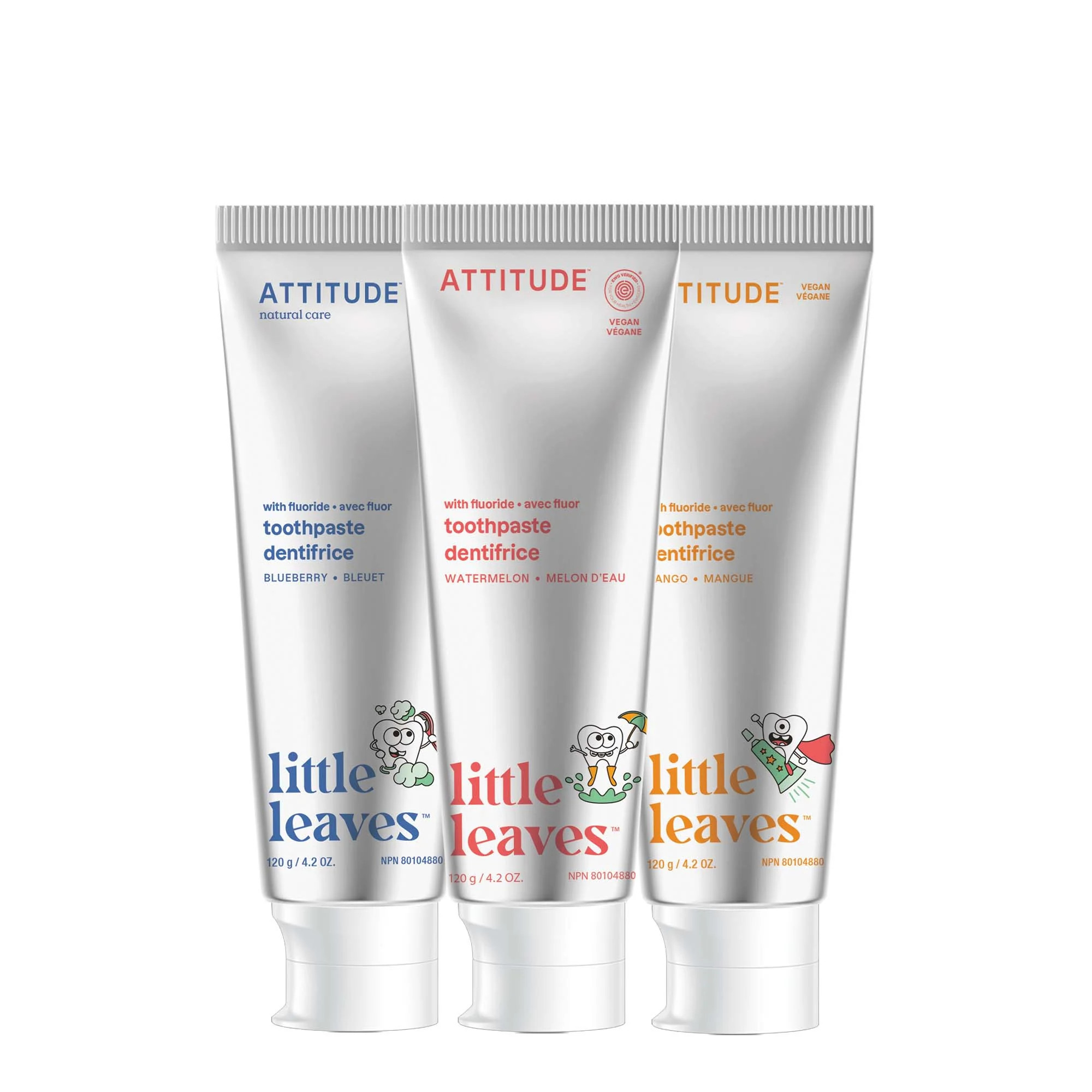 Kids Toothpastes with Fluoride Trio | ATTITUDE