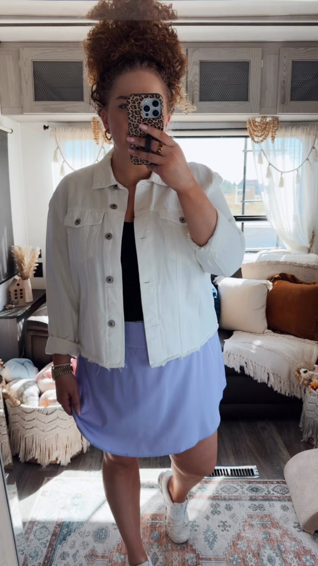 This is my go to when I want to feel sporty but still cute 💜 Lightweight jacket, comfy skort, and sneakers that actually feel like clouds🤩 athleisure outfit | sporty chic outfit | spring outfit | amazon fashion | amazon outfit | white denim jacket | denim jacket outfit | black athletic tank top | built-in bra tank | purple athletic skort | skort outfit | matching workout set | casual sporty outfit | running errands outfit | walking outfit | weekend outfit | off duty look | on cloud sneakers outfit | comfy sneakers outfit | activewear outfit | everyday activewear | easy outfit idea | mom outfit | travel outfit | casual chic outfit | lightweight jacket outfit | affordable fashion | amazon finds

#LTKdayinmylife #LTKgrwm #LTKootd