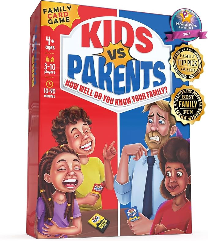 Kids VS Parents – A Hilarious Family Game with Conversation Starters & Fun Challenges – Card ... | Amazon (US)