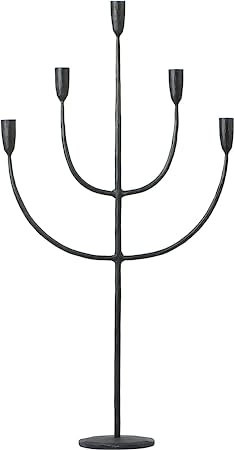 Bloomingville Black Metal Candelabra Taper Holder | Amazon (US)
