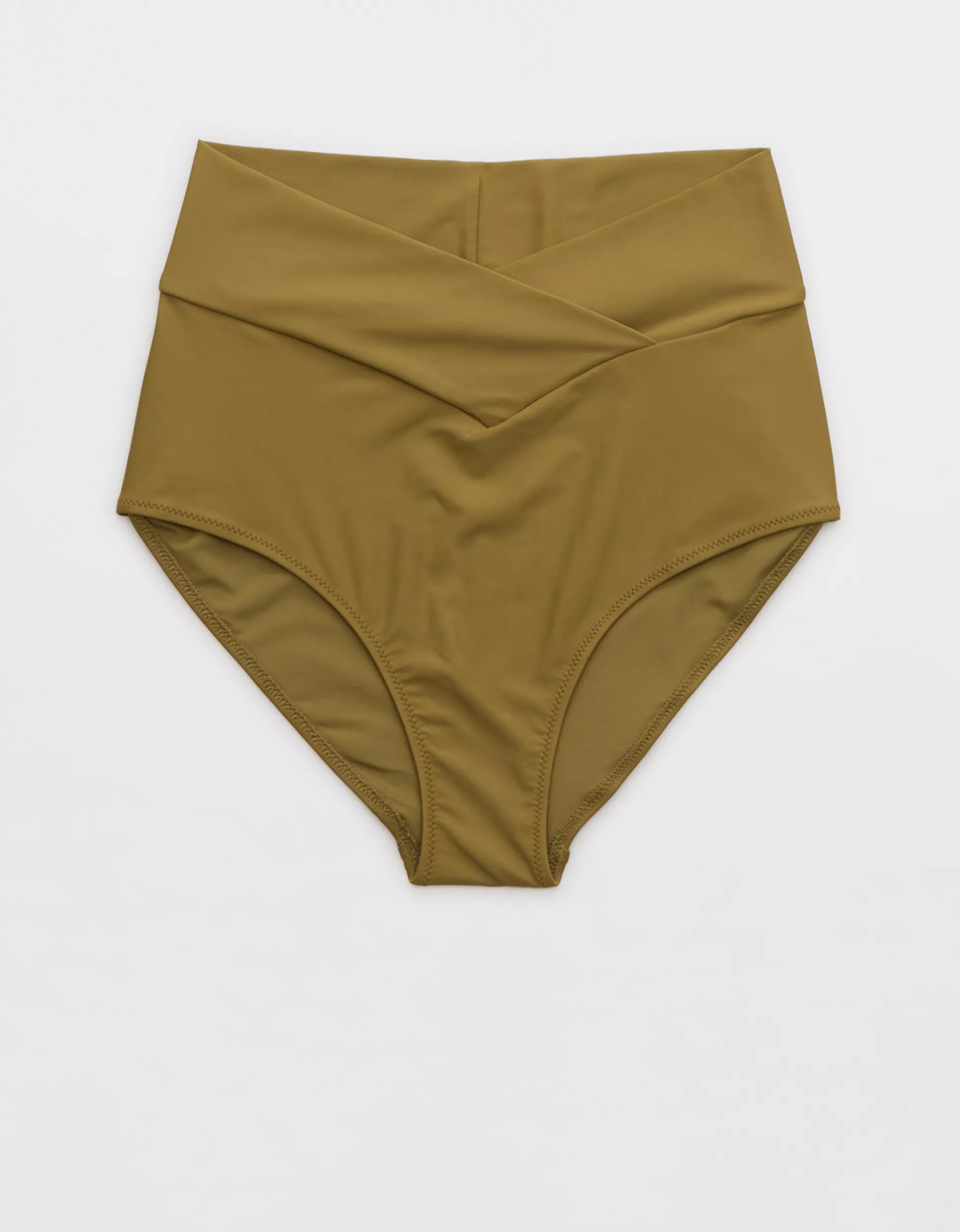 Aerie Crossover High Waisted Bikini Bottom | Aerie