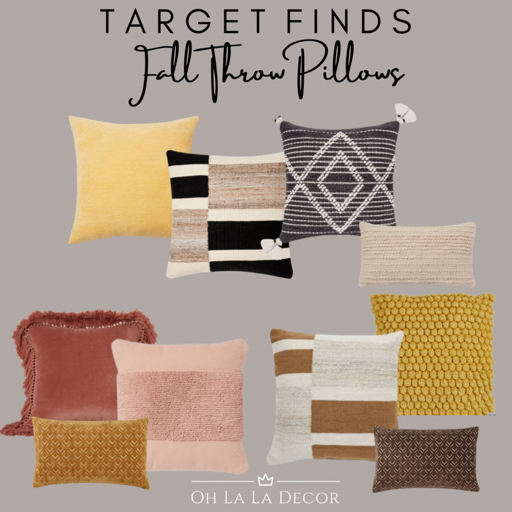 Target fall outlet pillows