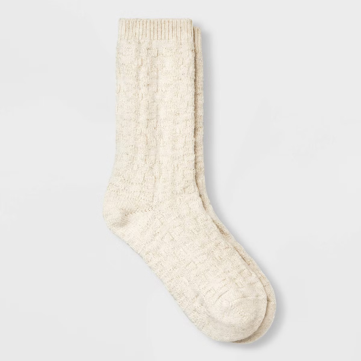 Women's Cotton Textured Light Sparkle Boot Crew Socks - Universal Thread™ 4-10 | Target