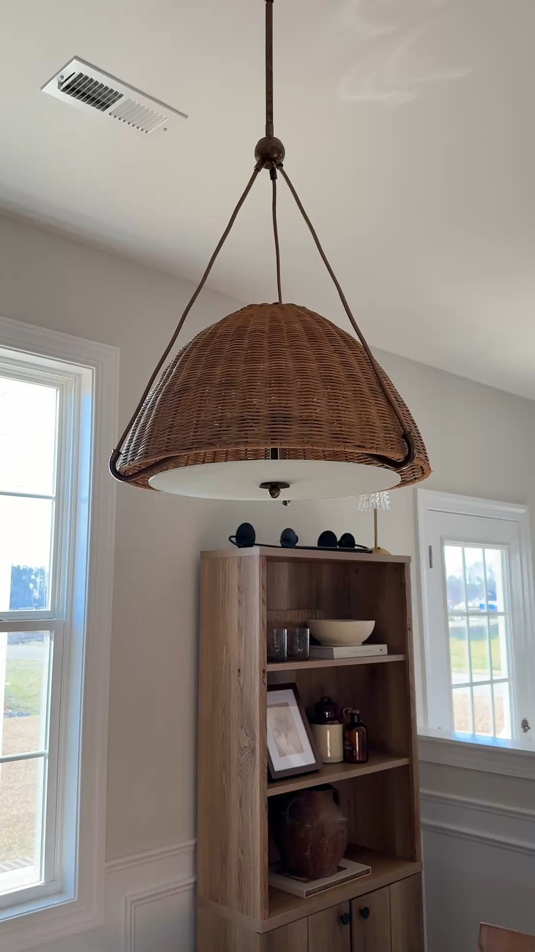 Crate and barrel pendant light. Jake Arnold pendant light. Woven pendant. Woven light. Chandelier. Woven chandelier 

#LTKHome
